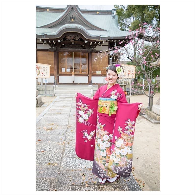 成人式前撮り撮影